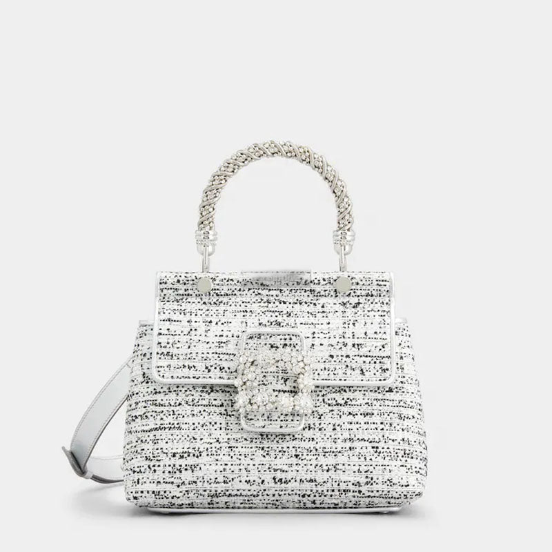 Women’s Velvet Rhinestone Small Handbags image