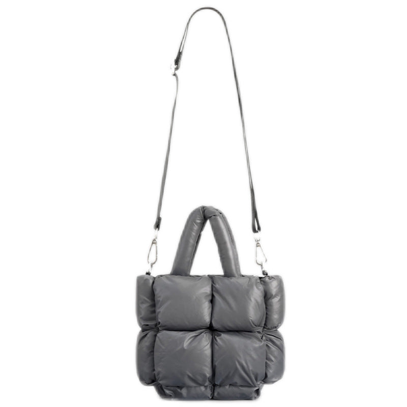 Women’s Square Padded Puffer Tote Bags image 4