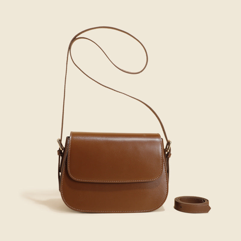 Women’s Minimal Genuine Leather Flap Shoulder Messenger Bags image 6