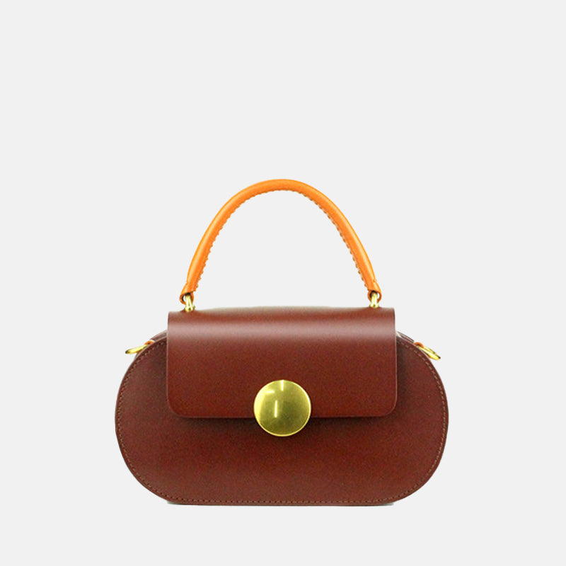 Women’s Mini Flap Genuine Leather Clutch Bags with Crossbody Strap image 6