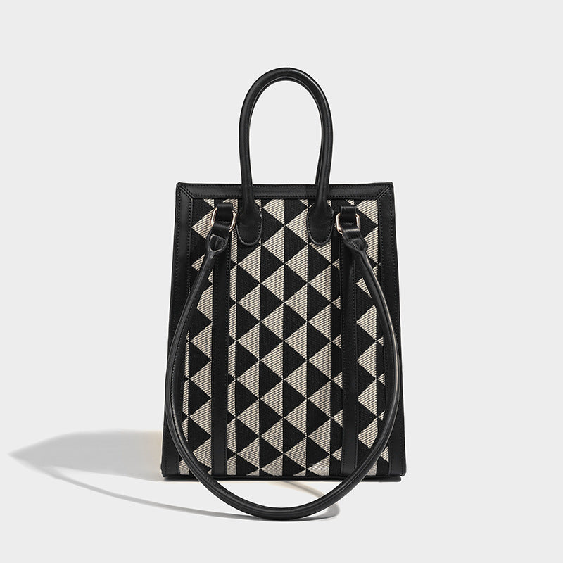 Women’s Triangle Pattern Mini Tote Bags image 8