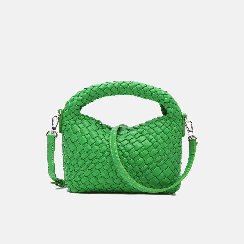 Women’s Braided Top Handle Clutch Bags with Shoulder Straps image