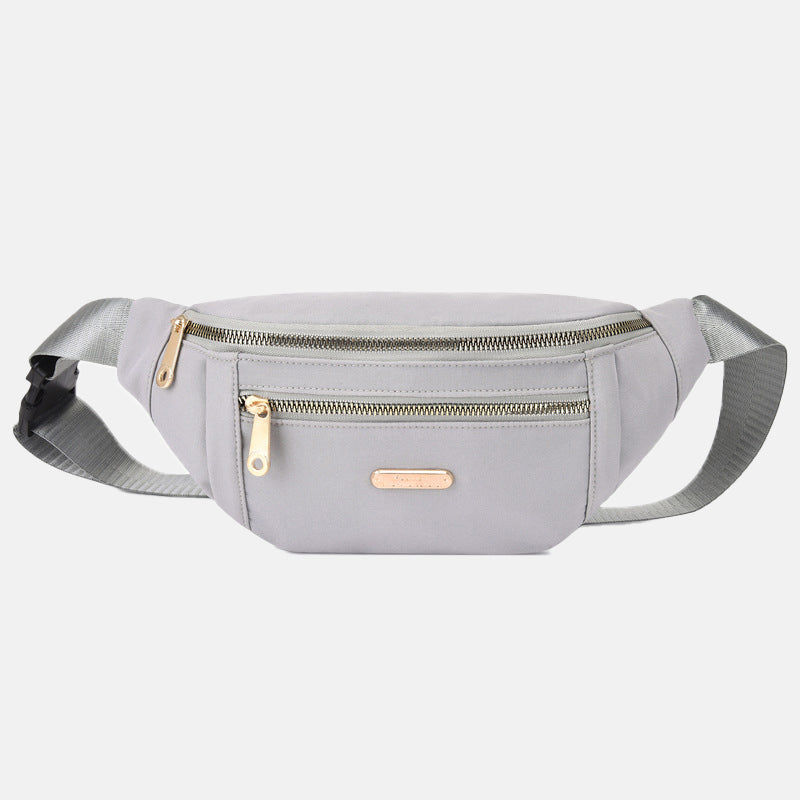 Women’s Double Zippers Waist Fanny Packs in Polyester image 6