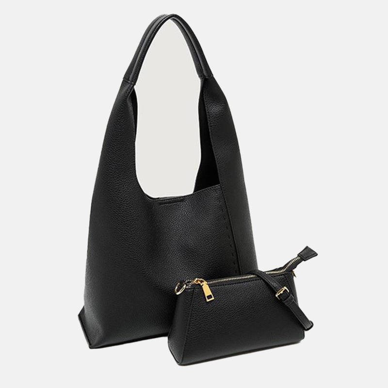 Women’s Genuine Leather Shoulder Hobo Bags with Interior Purse image 3