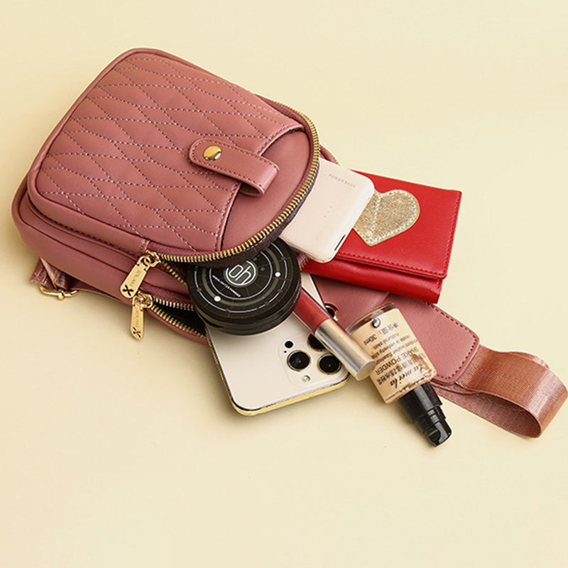 Women’s Quilted Multi-Pockets Sling Bags image 4
