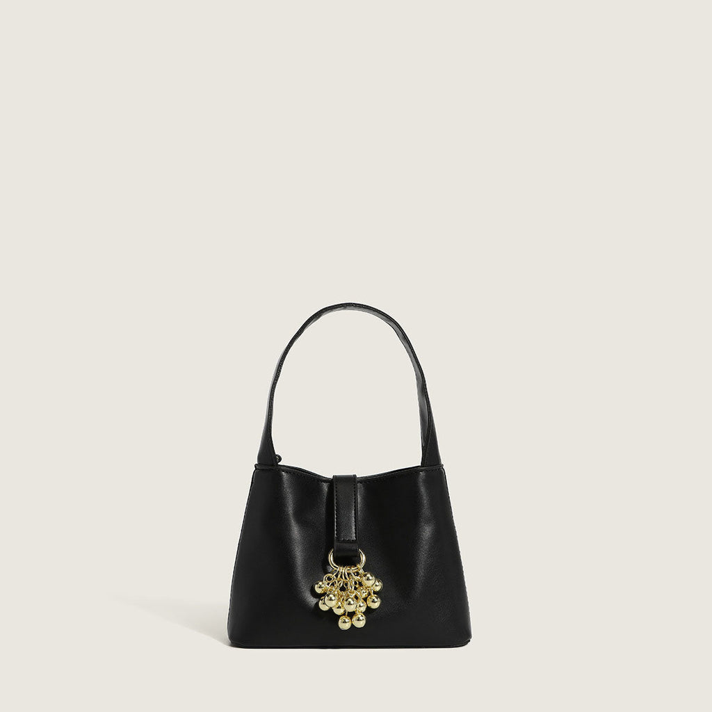 Women’s Gold Grapes Bucket Shoulder Bags in Vegan Leather image 5