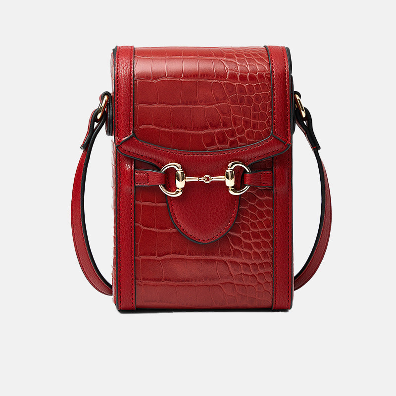 Women’s Horsebit Croc Print Mini Crossbosy Bags image 8