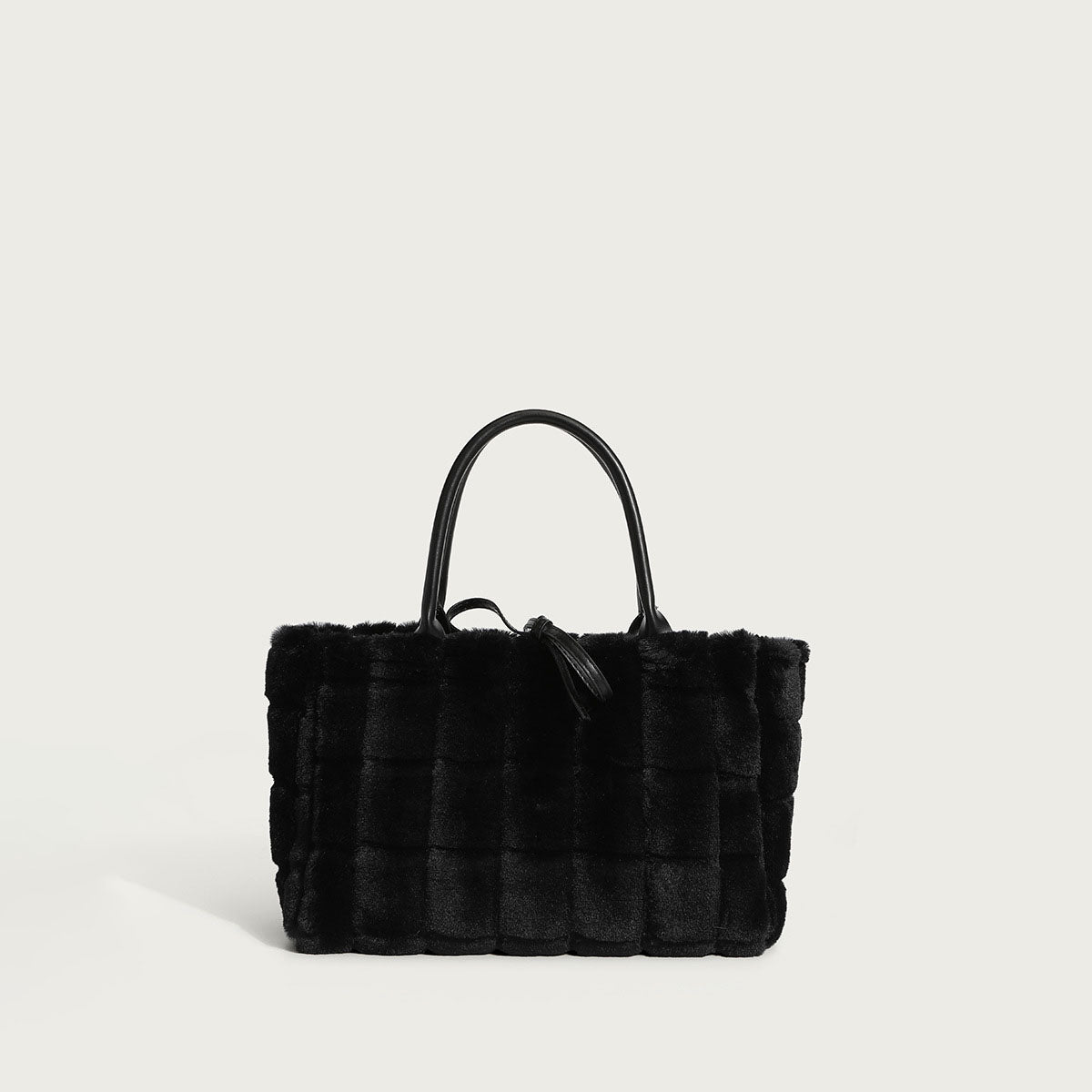 Women’s Fuzzy Woven Tote Bags image 5