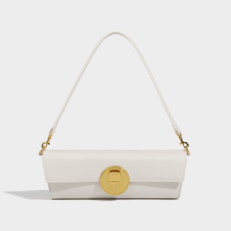 Women’s Cans Buckle Minimal Long Baguette Bags image 3