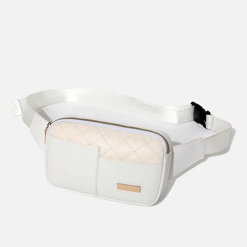 Women’s Stitching Quilted Waist Packs Sling Bags image 2