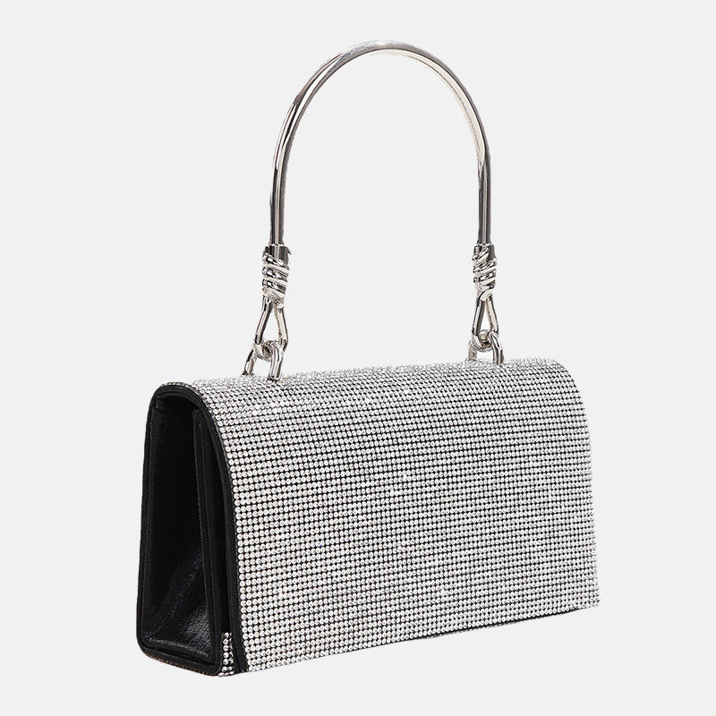 Women’s Rhinestones Flap Top handle Clutch Evening Bags image