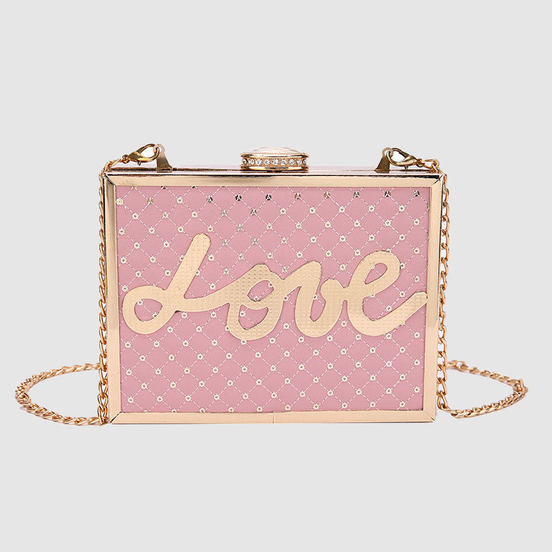 Women’s Quilted Love Small Evening Bags image