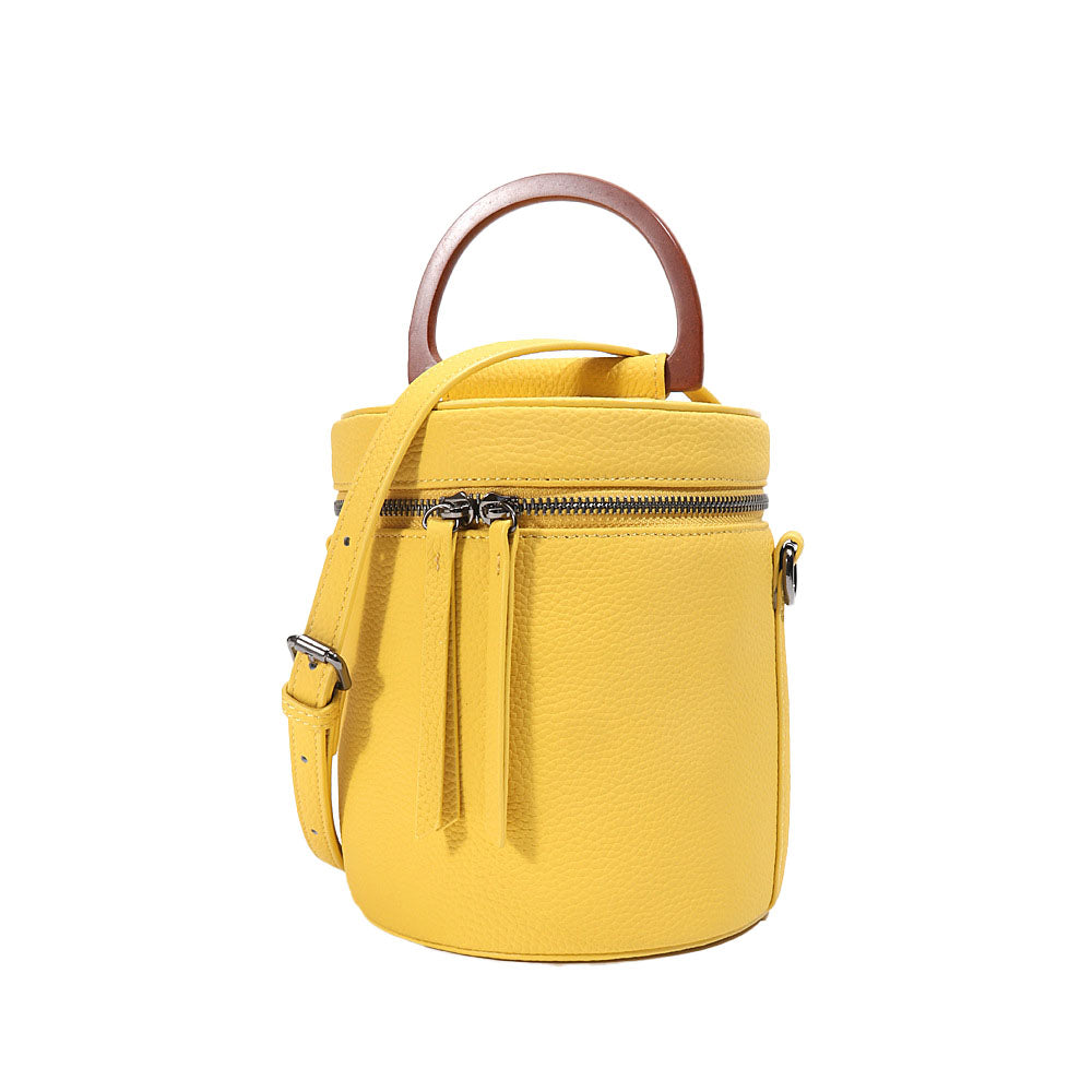 Women’s Genuine Leather Cylinder Bucket Bags image 5