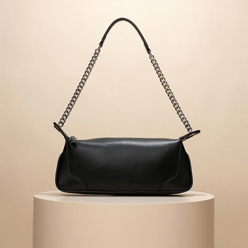 Women’s Classic Genuine Leather Baguette Bags image 6