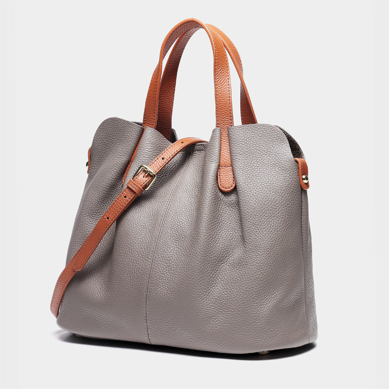 Women’s Soft Genuine Leather Tote Bags with Shoulder Bags image 4
