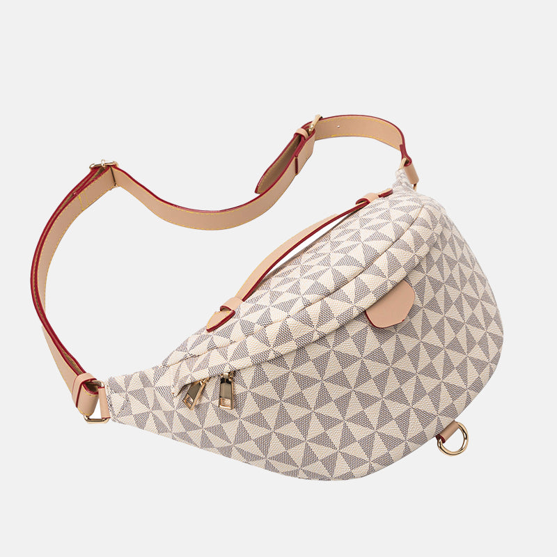 Women’s Waterproof Geometric Print Fanny Packs image