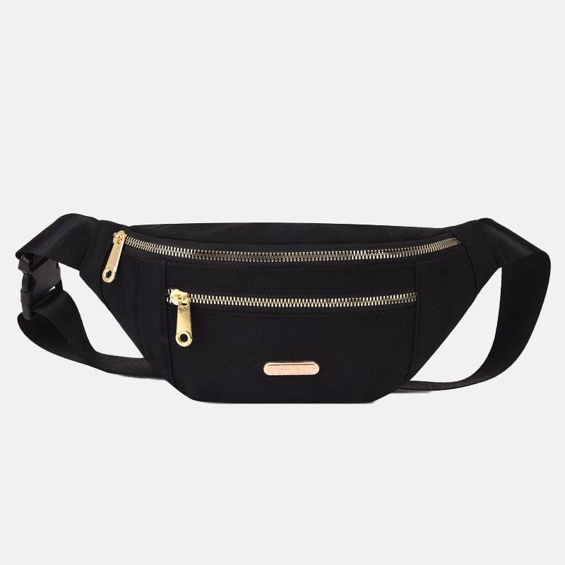 Women’s Double Zippers Waist Fanny Packs in Polyester image 7