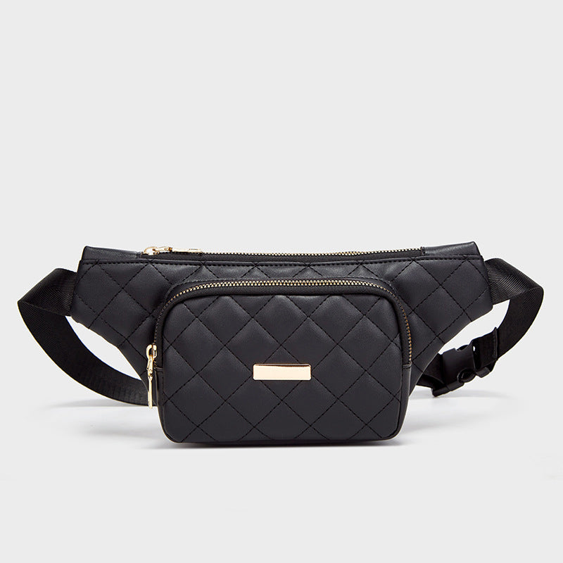 Women’s Quilted Multi-Pocket Cross Body Fanny Packs image