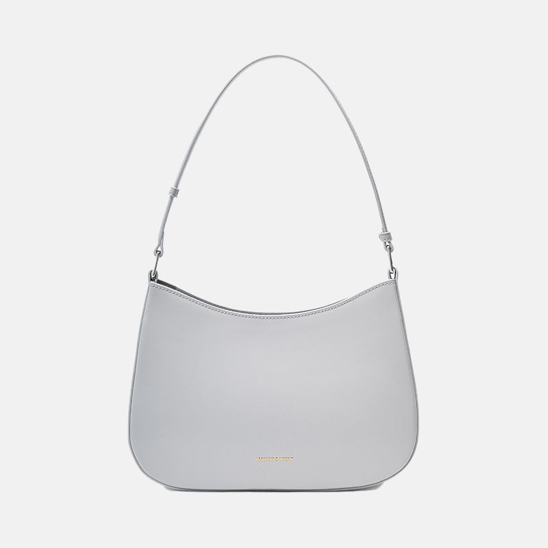 Women’s Minimal Genuine Leather Baguette Bags image 4