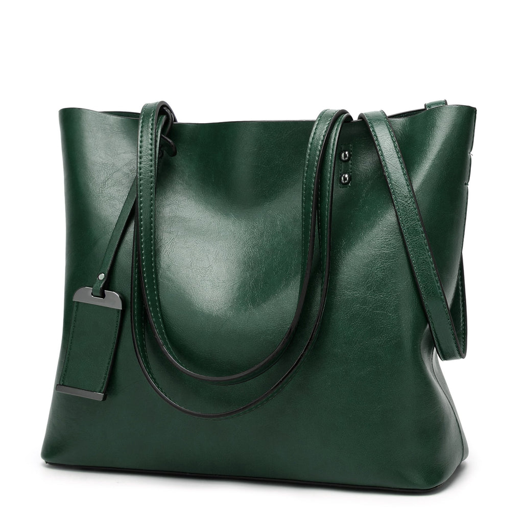 Women’s Soft Vegan Leather Minimal Tote Bags image 10