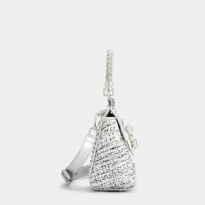 Women’s Velvet Rhinestone Small Handbags image 3