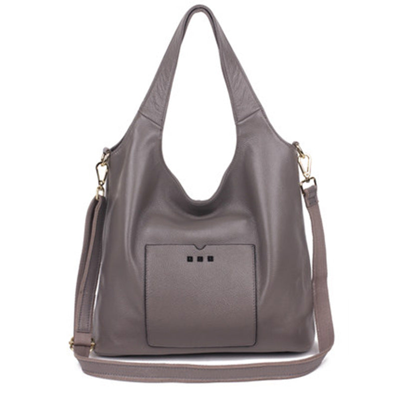 Women’s Soft Genuine Leather Studs Hobo Bags image 4
