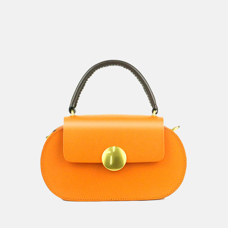 Women’s Mini Flap Genuine Leather Clutch Bags with Crossbody Strap image 9