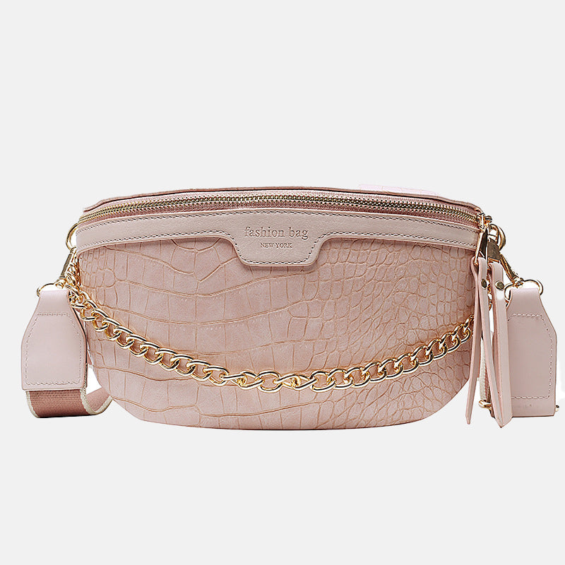 Women’s Croc Print Chains Cross Body Fanny Packs image 2