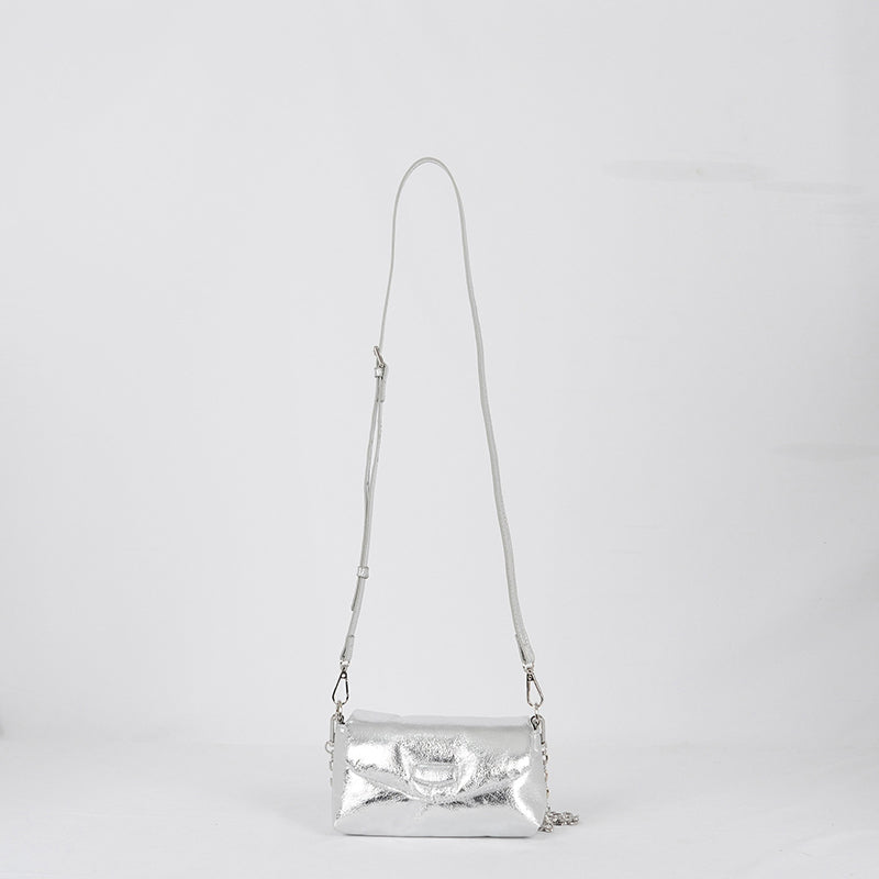Women’s Metallic Flap Mini Shoulder Bags image 6