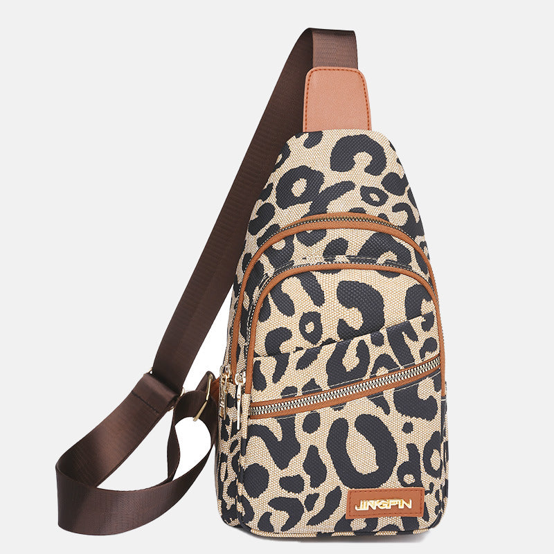 Women’s Leopard Print Plus Size Crossbody Sling Bags image 2