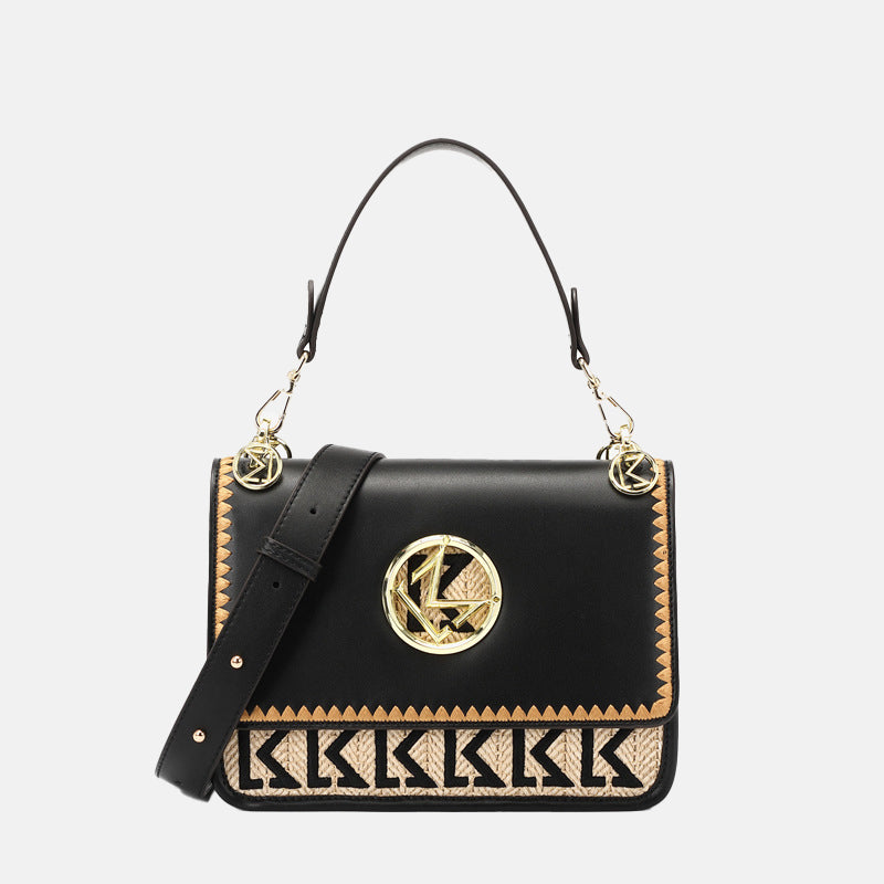 Women’s Letter Print Genuine Leather Messenger Shoulder Bags image 6