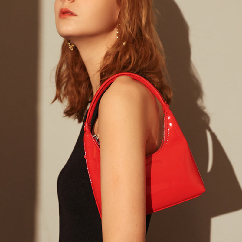 Women’s Small Genuine Leather Hobo Baguette Bags image 7