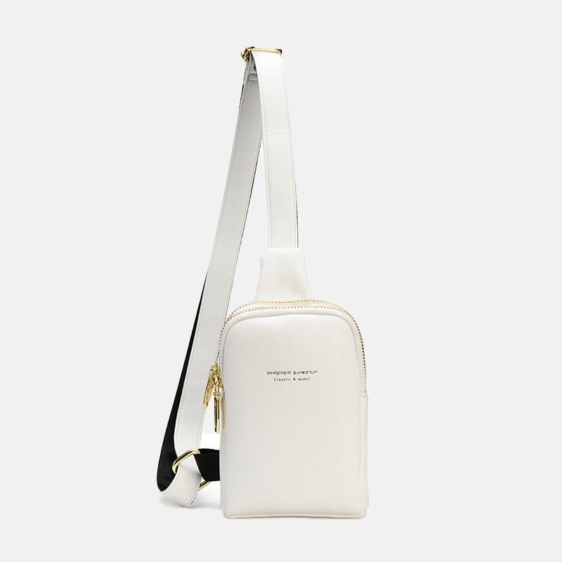 Women’s Minimal Textured Crossbody Sling Bags in Vegan Leather image 7