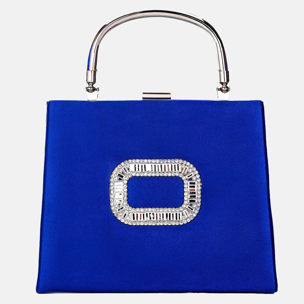 Women’s Circle Of Rhinestones Square Evening Bags image 7