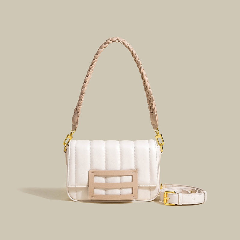 Women’s Quilted Woven Strap Shoulder Bags image 6