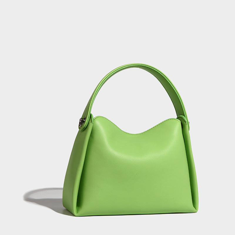 Women’s Minimal Top Handle Shoulder Bags in Vegan Leather image 4
