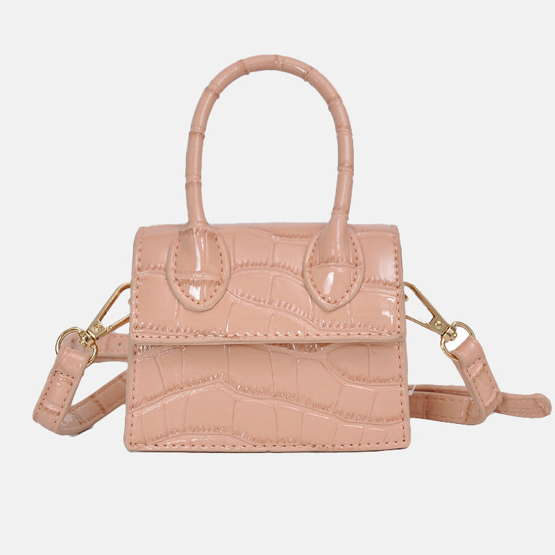 Women’s Mini Croc Print Top Handle Bags with Shoulder Strap image 5