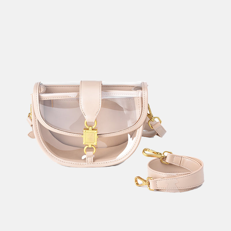 Women’s Clear PVC Saddle Shoulder Bags image 4