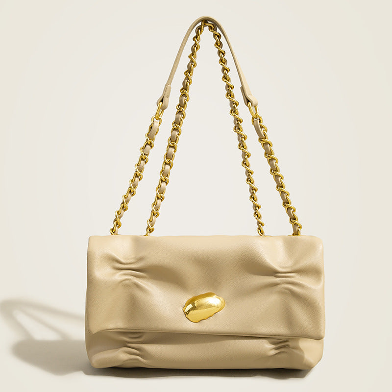 Women’s Slouchy Chain Bags in Vegan Leather image
