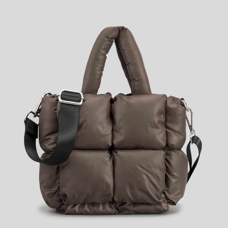Women’s Square Padded Puffer Tote Bags image 6