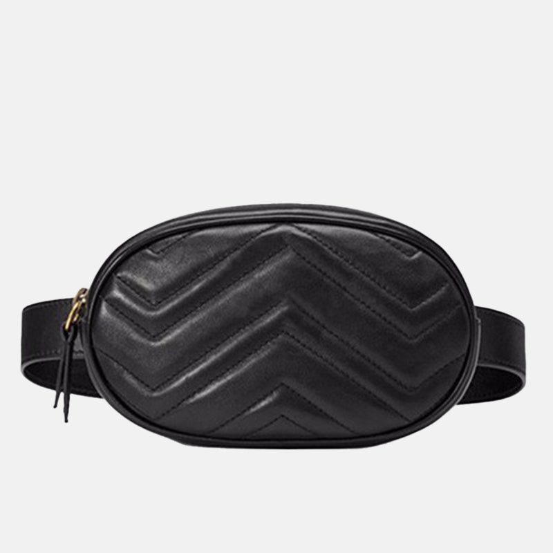 Women’s Quilted Round Waist Bags Fanny Packs image