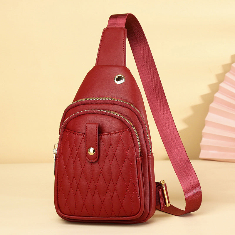 Women’s Quilted Multi-Pockets Sling Bags image 7