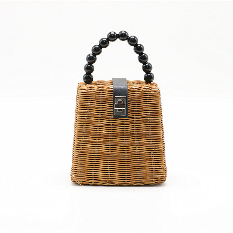 Women’s Mini Woven Handbags with Shoulder Strap image