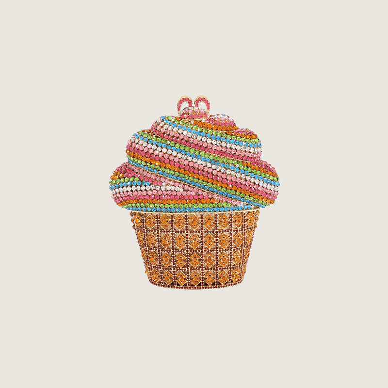 Women’s Rhinestones Cup of Ice Cream Evening Clutch image 2