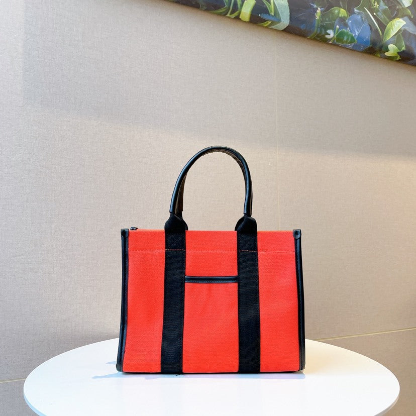 Women’s Canvas Tow Tone Tote Bags image 3