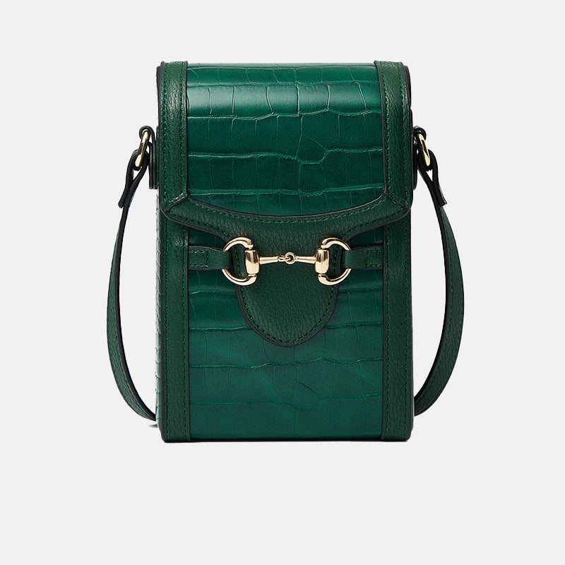 Women’s Horsebit Croc Print Mini Crossbosy Bags image 9