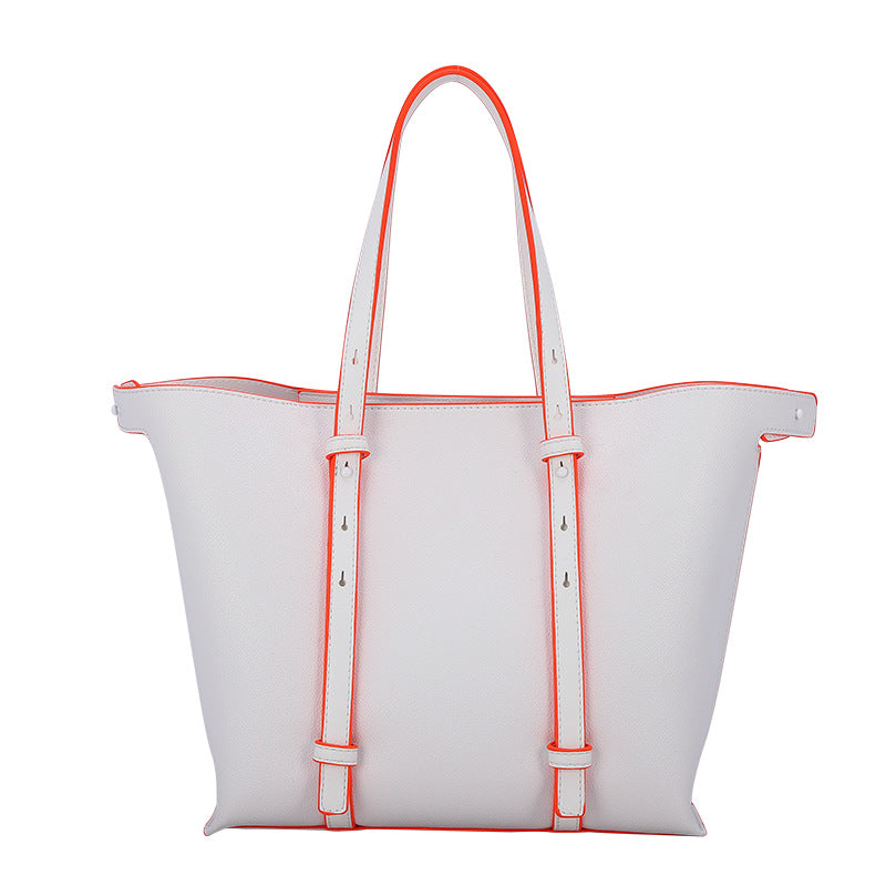 Women’s Vegan Leather Large Tote Bags with Adjustable Straps image 6