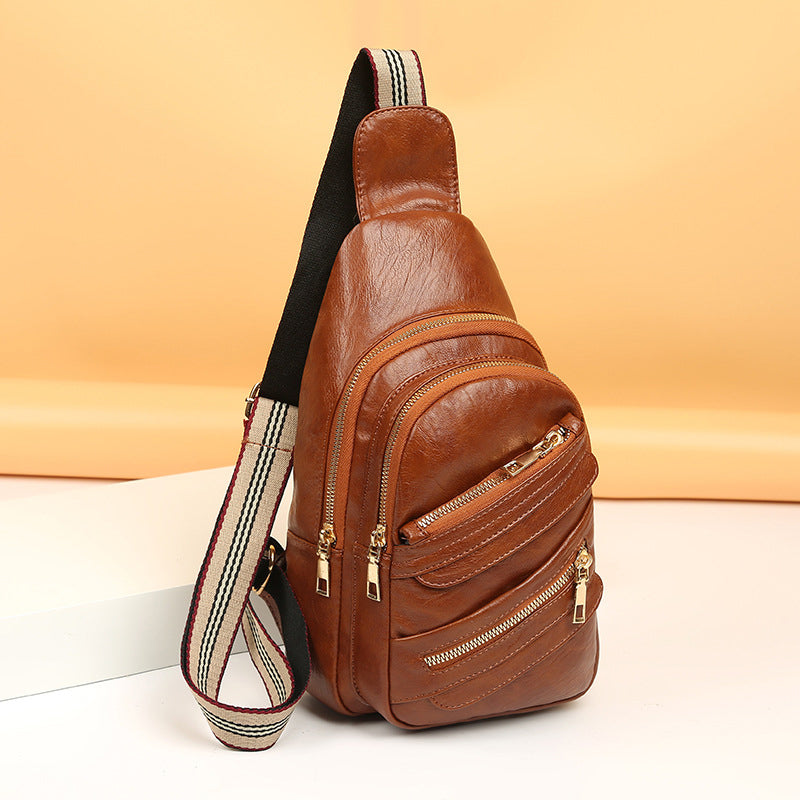 Women’s Multi-Zippers Crossbody Sling bags image 2