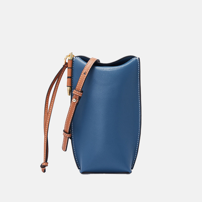 Women’s Genuine Leather Crossbody Mini Bucket Bags image 9