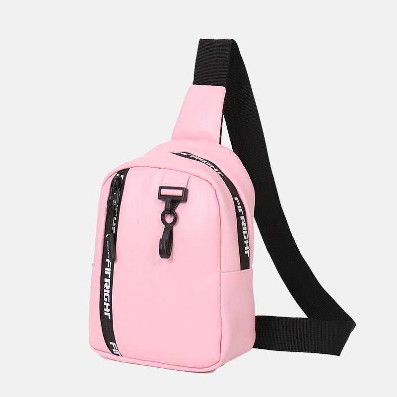 Women’s Letther Print Trim Crossbody Sling Bags image 4